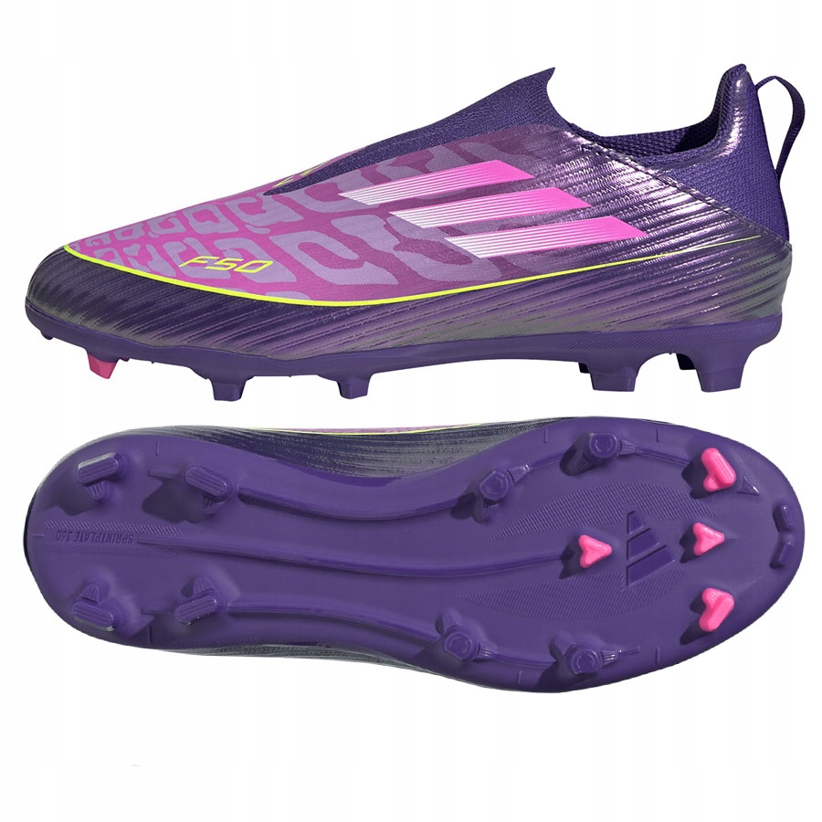 Adidas F50 League LL Jr Fg/mg [30] Unisexové lankové boty Jr Fialová