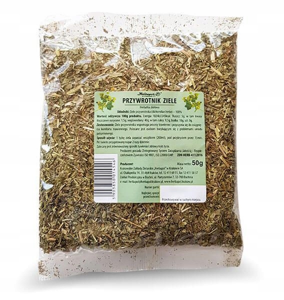 

Herbapol Przywrotnik Ziele Herbatka Trawienie 50g