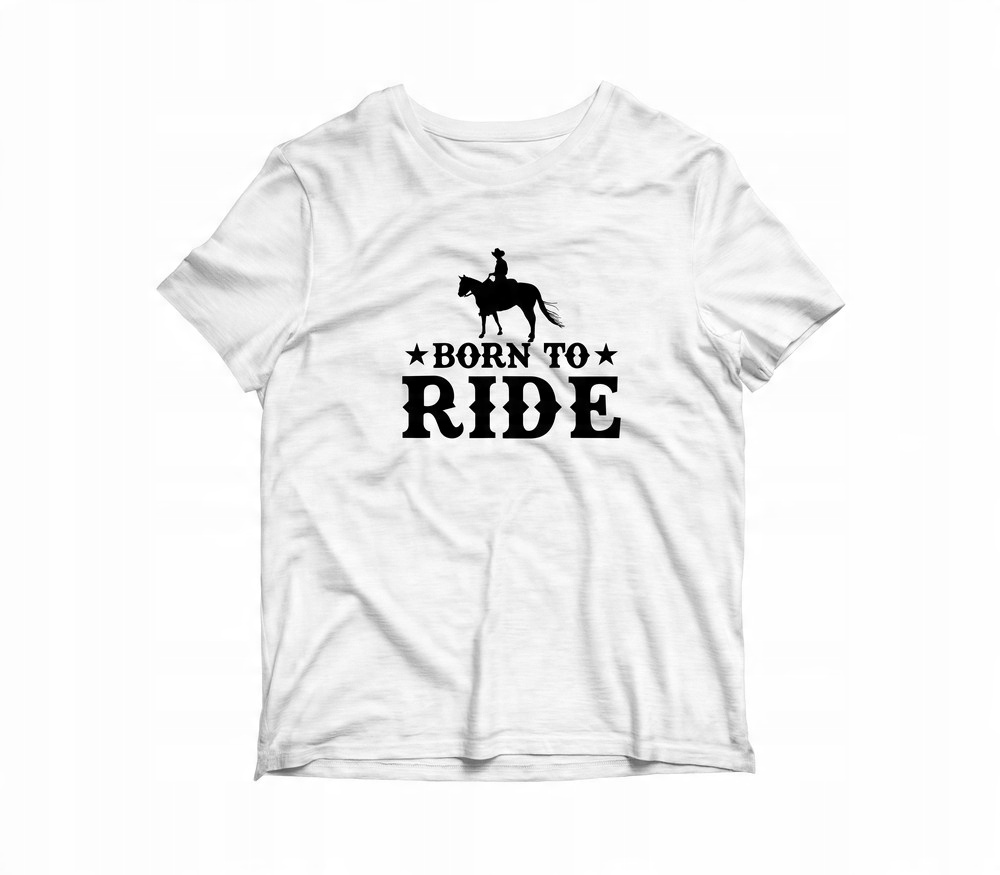 

Koszulka Bawełniana Koń born to ride Męska XL