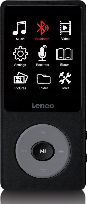 Lenco Xemio-860 2.4" MP4 MP3 8GB Stoper Dyktafon Wideo Sd Usb Typu C
