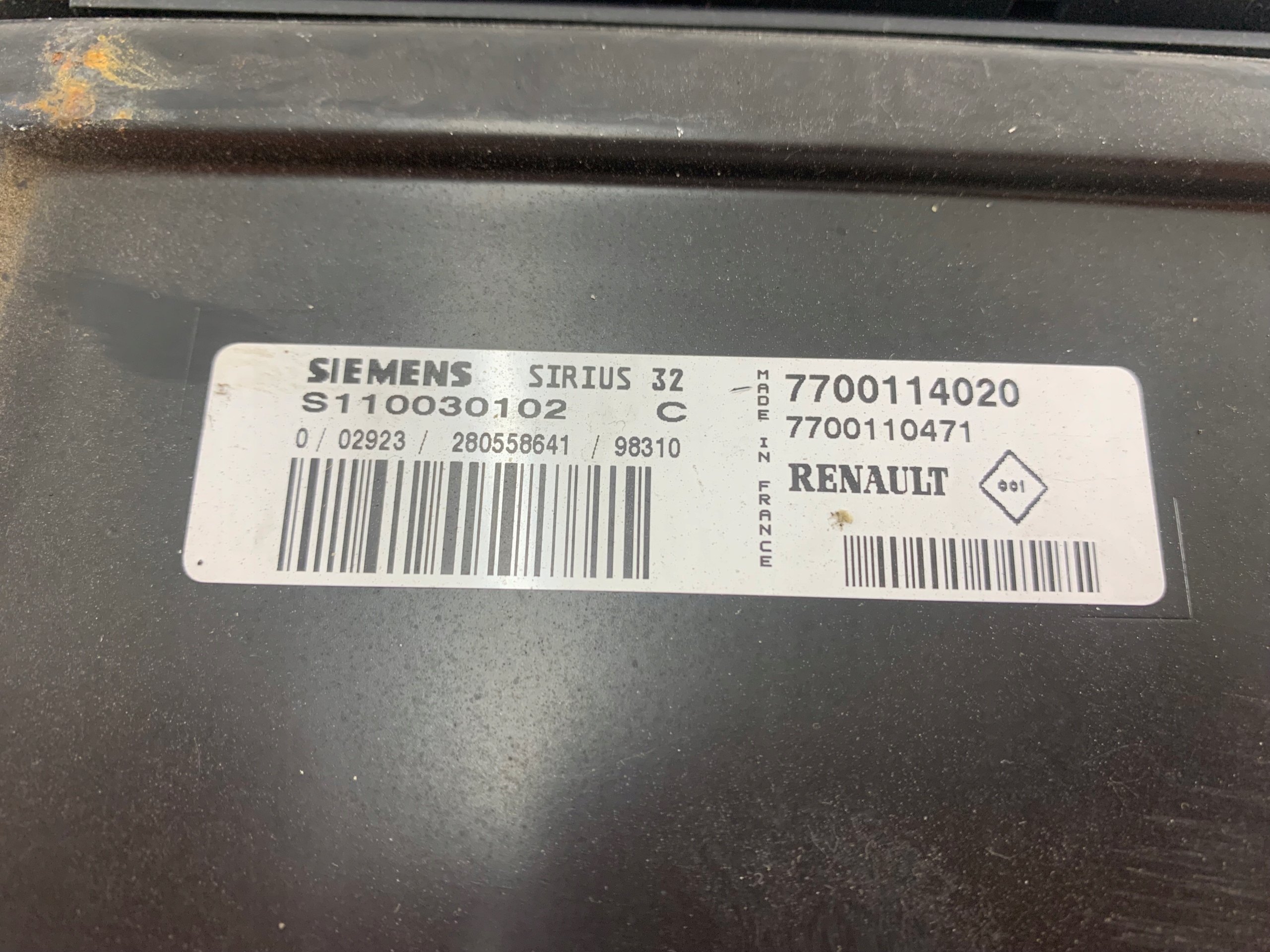 RENAULT TWINGO e 1.2 centralina motore 7700114020