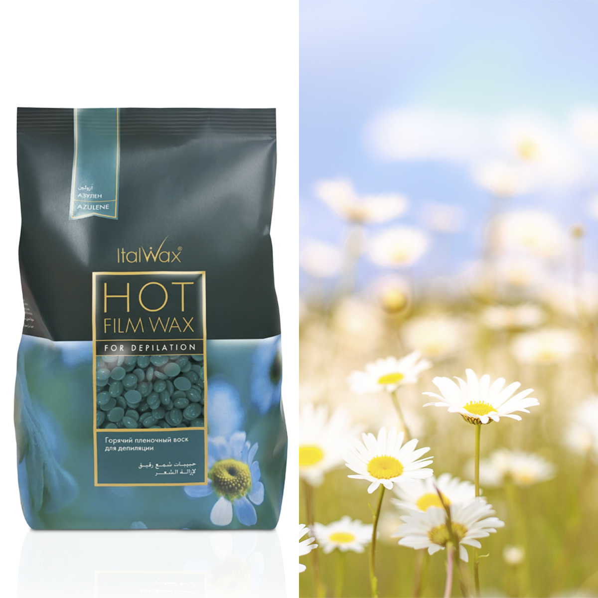 5x WOSK TWARDY DO DEPILACJI do PODGRZEWACZ Azulene Marka ItalWax