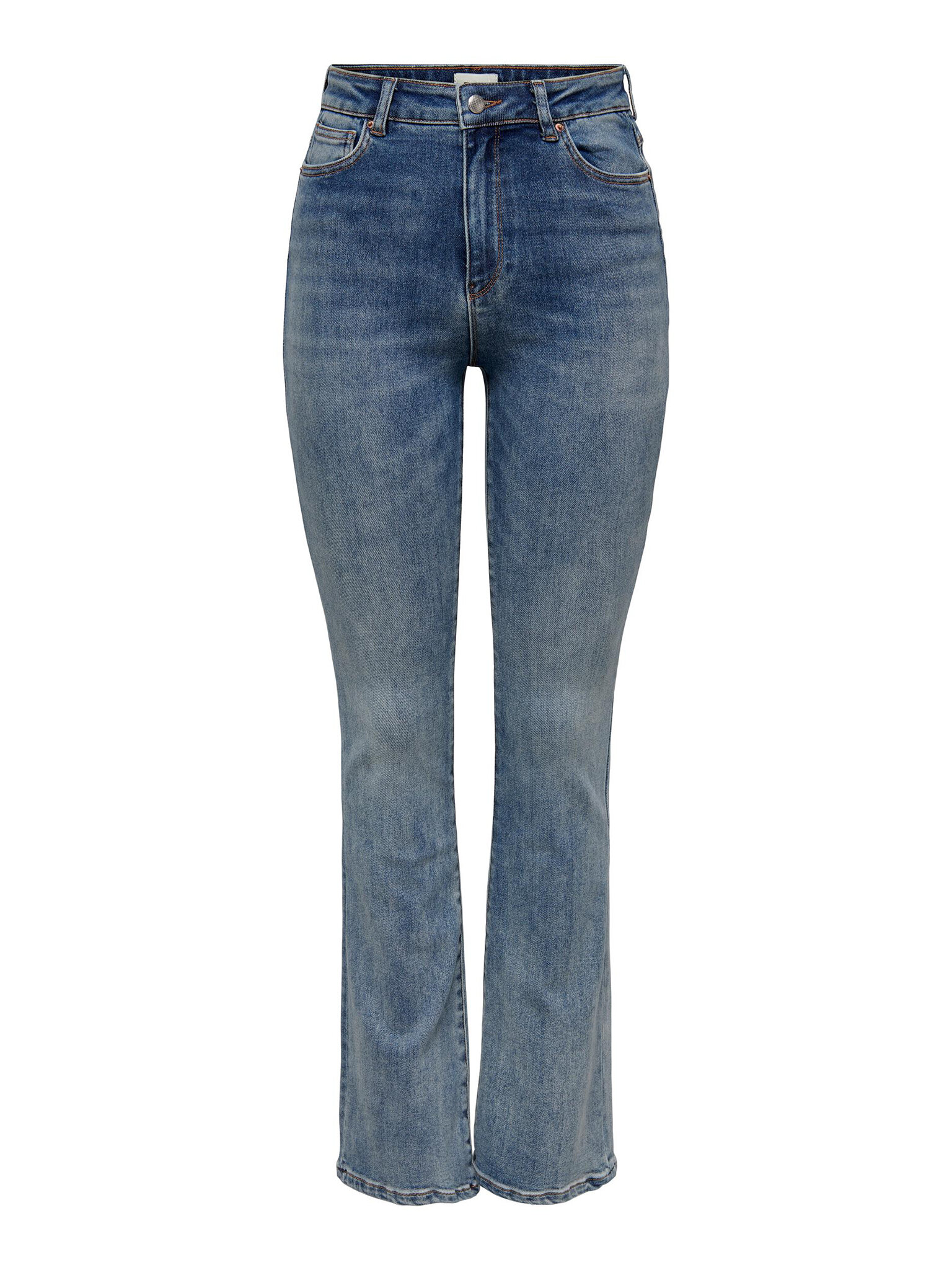 Only Jeansy 15244147 Niebieski Flared Fit