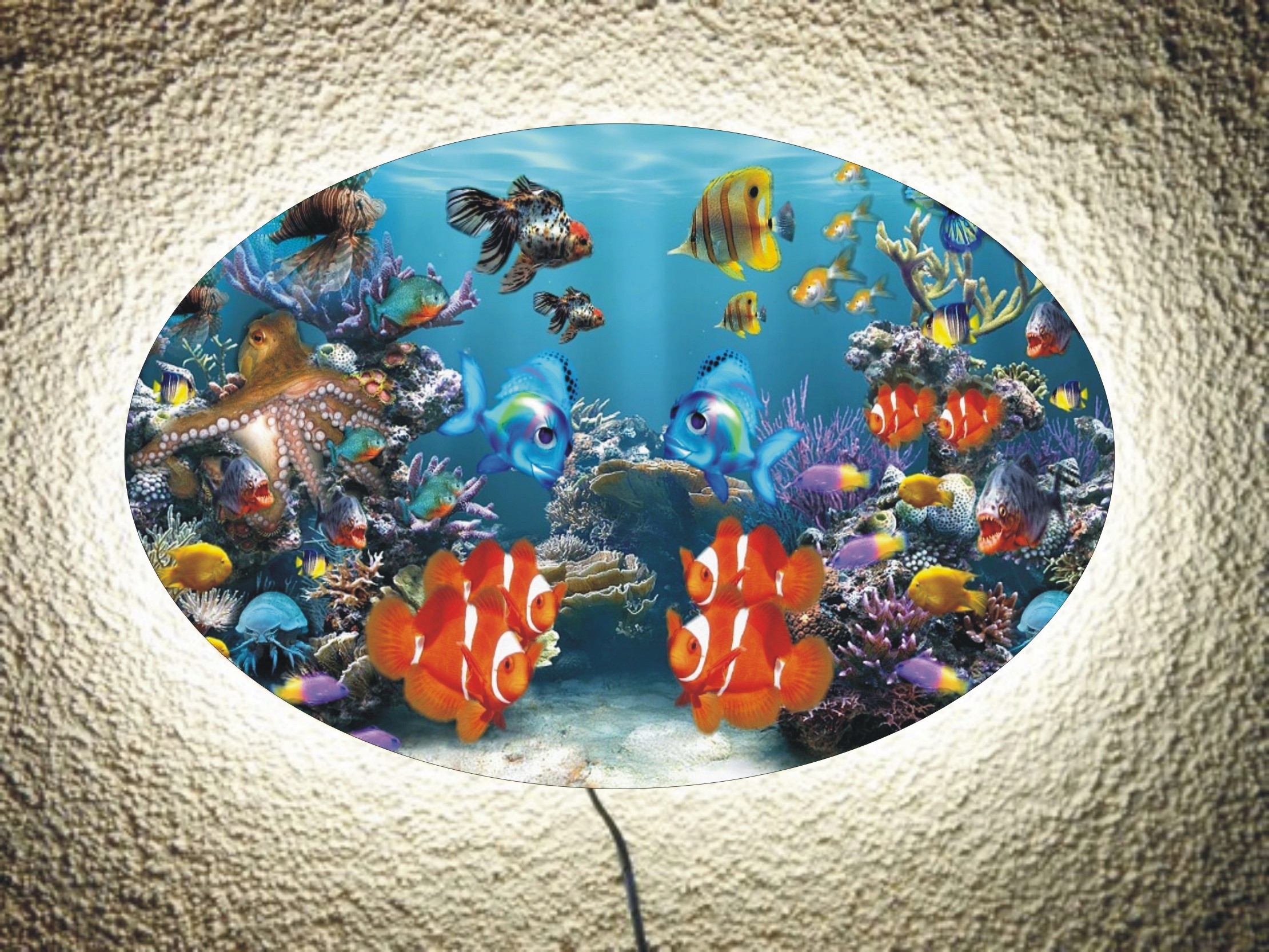 Lampka nocna RYBKI AKWARIUM ryby pilot Kod producenta 100%