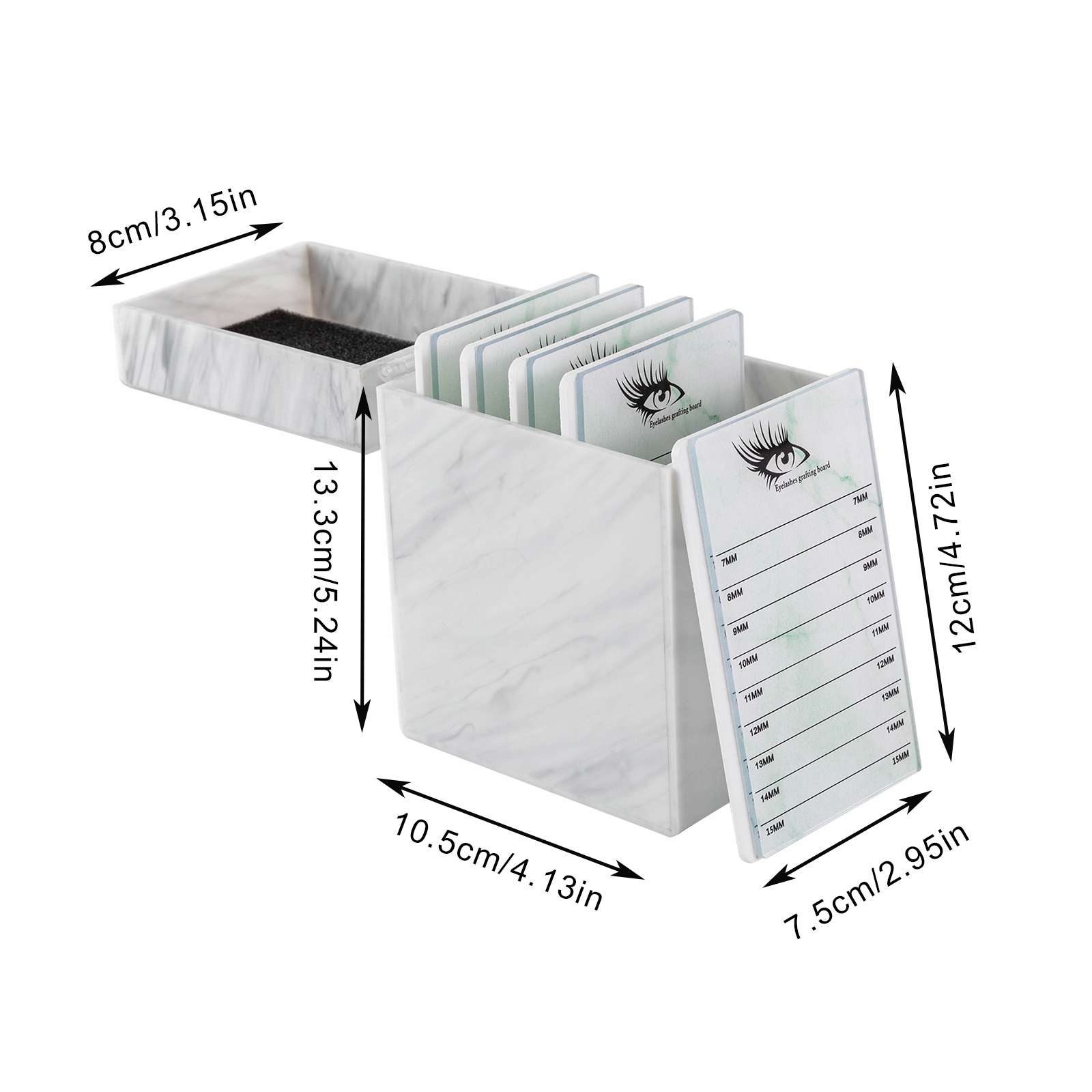 5-warstwowe pudełko do przechowywania rzęs Rodzaj pojemniki na rzęsy