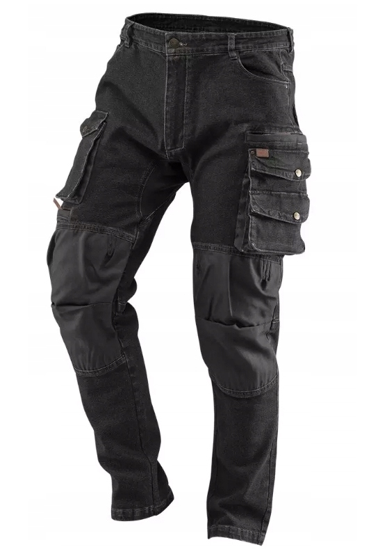 Spodnie robocze Denim, czarne, rozmiar M