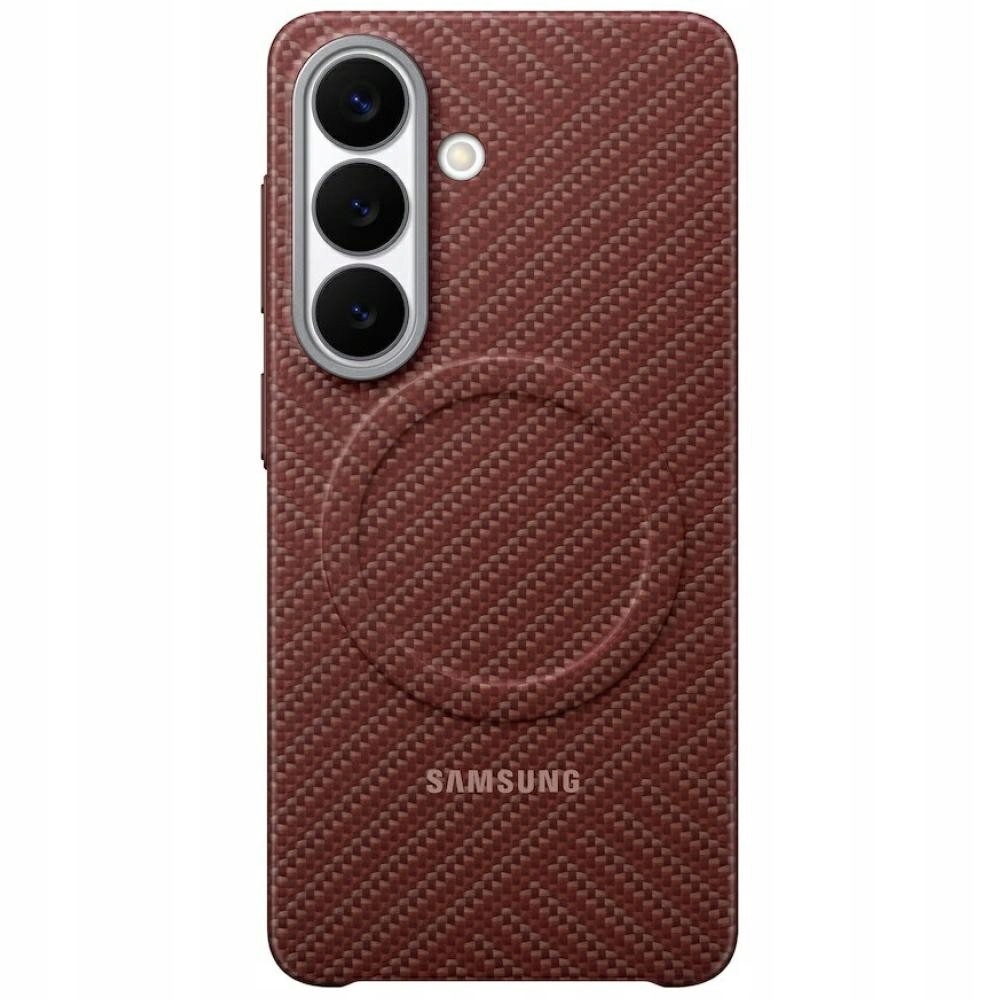Puzdro Samsung Carbon Magnet pre Galaxy S26 červené