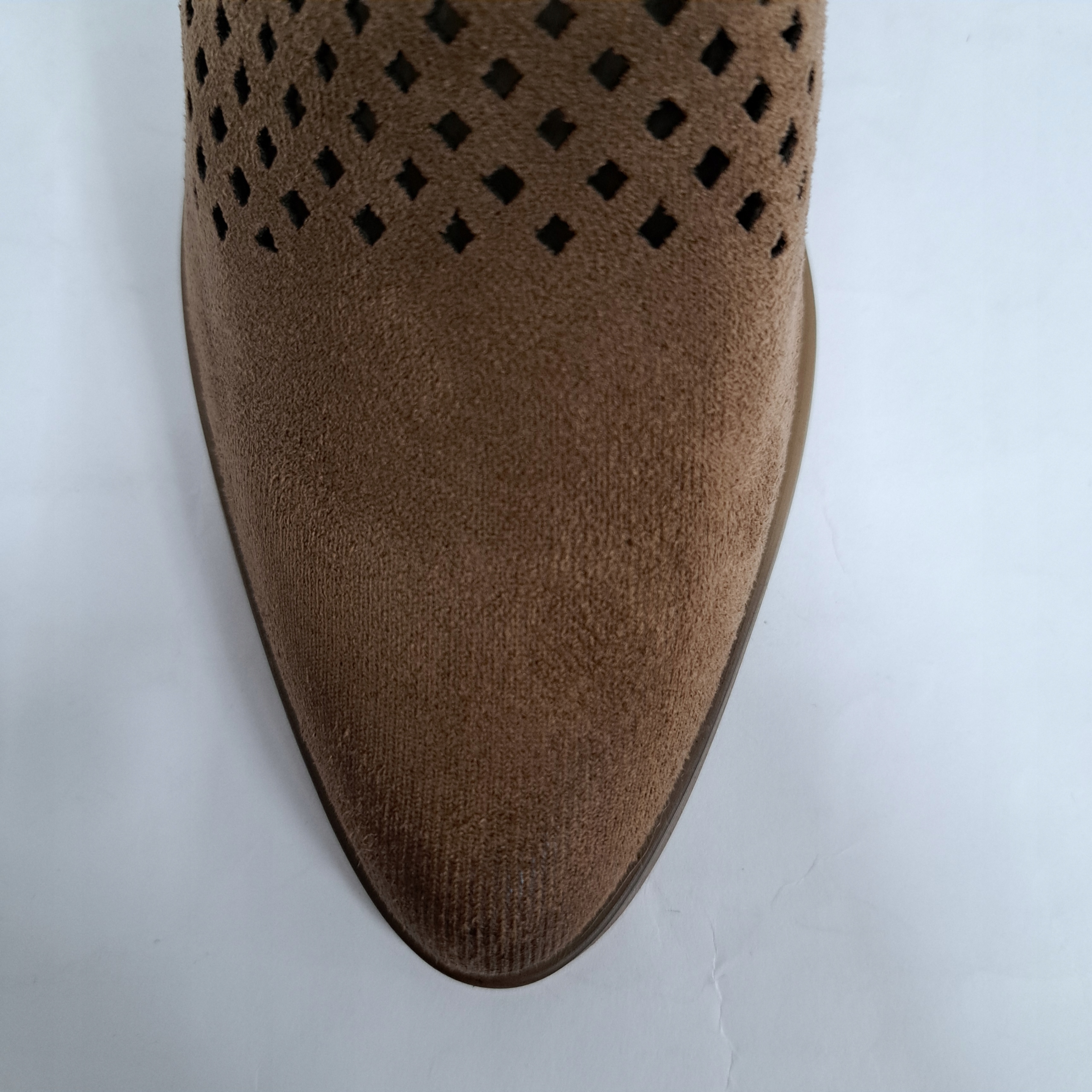 Świetne ażurkowe botki brąz r.40 Kolor brązowy