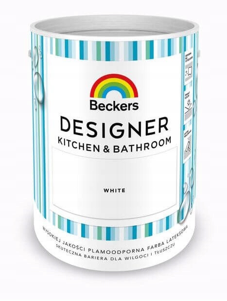 

Designer Kitchen & Bathroom White Mat 5 L