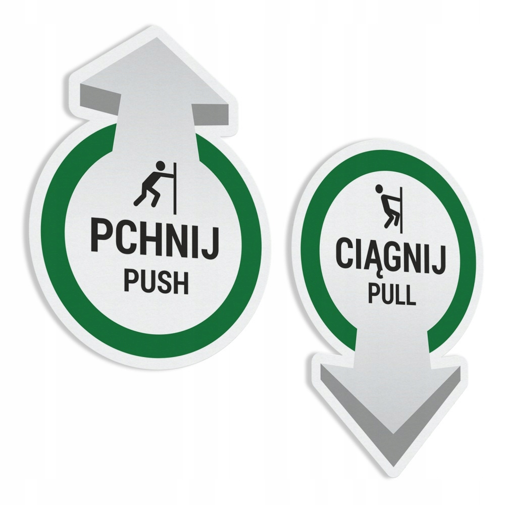 

Pchać, Ciągnąć, Pchnij, Ciągnij naklejki