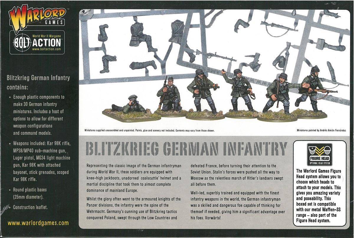 Bolt Action Blitzkrieg German Infantry 30 szt.