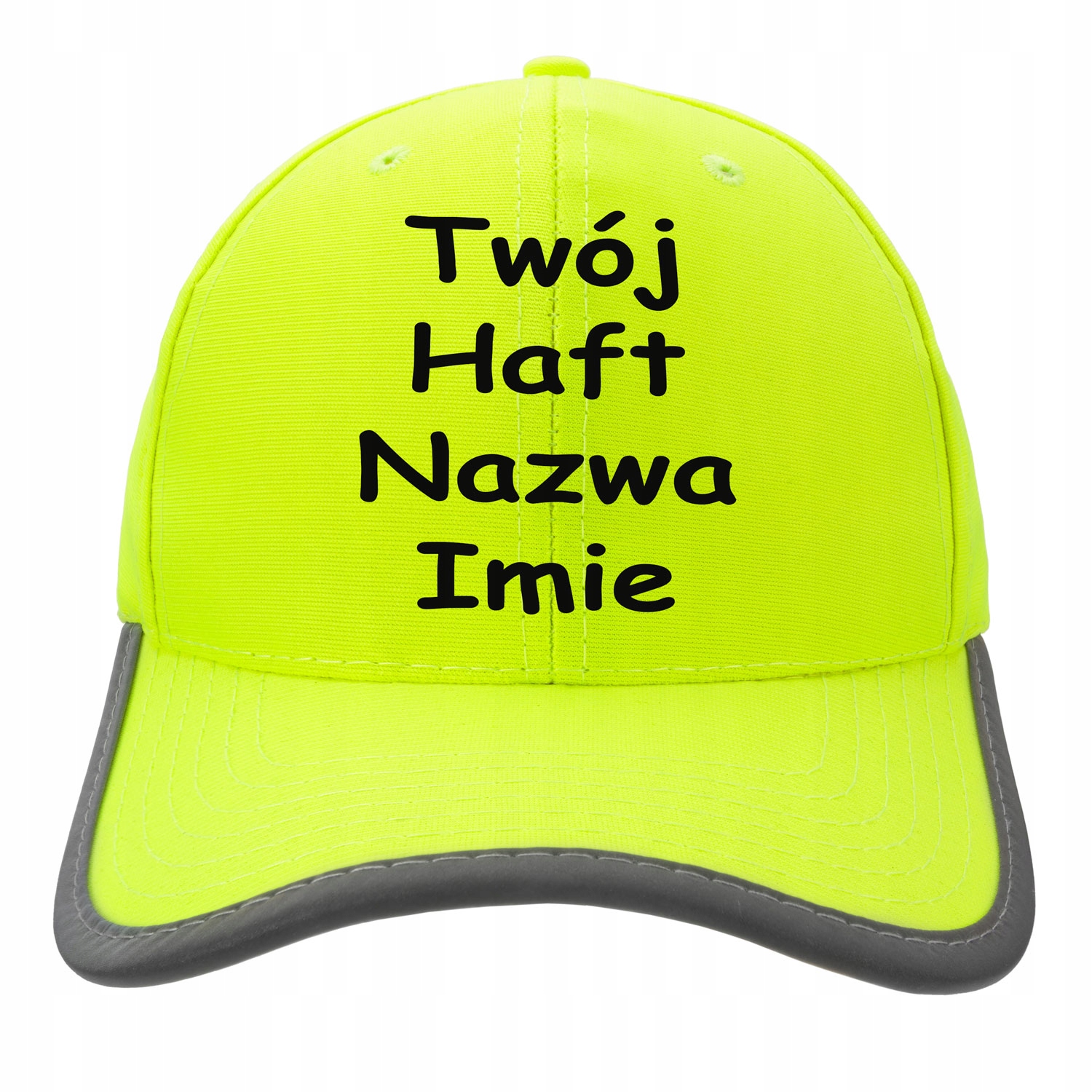 

Czapka Bejsbolówka Odblaskowa Haft Własny Nadruk
