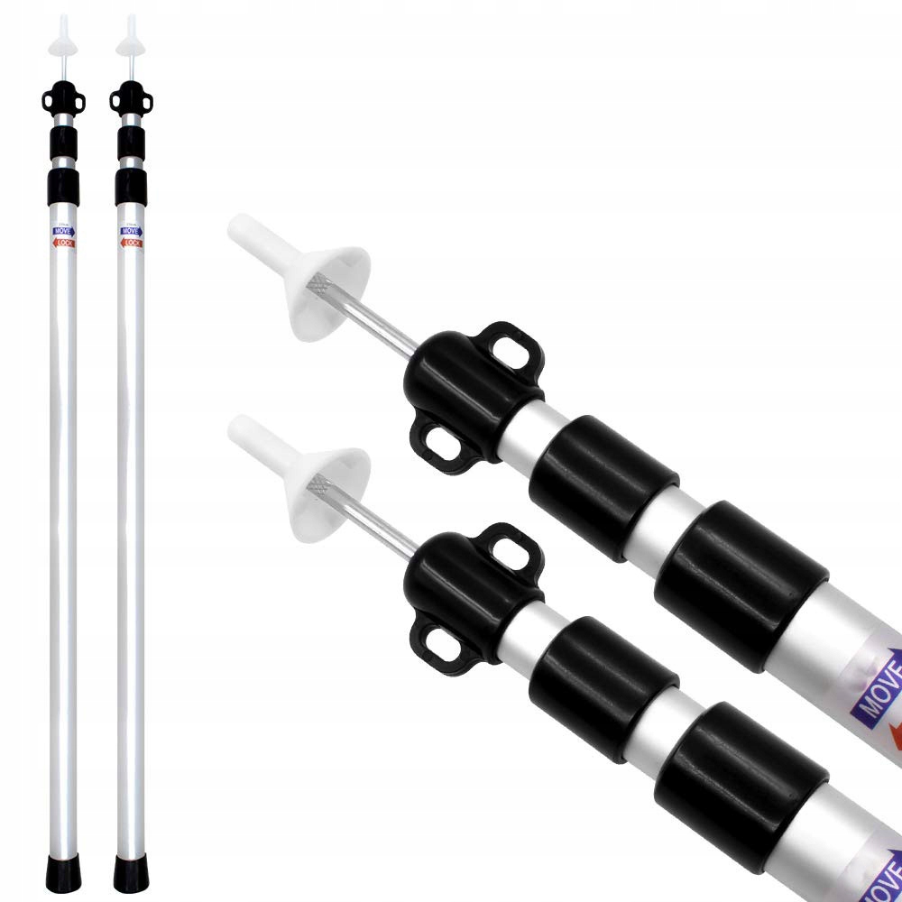 Regulowane Drążki Teleskopowe Aluminiowe, 2 Sztuki Zestaw tak