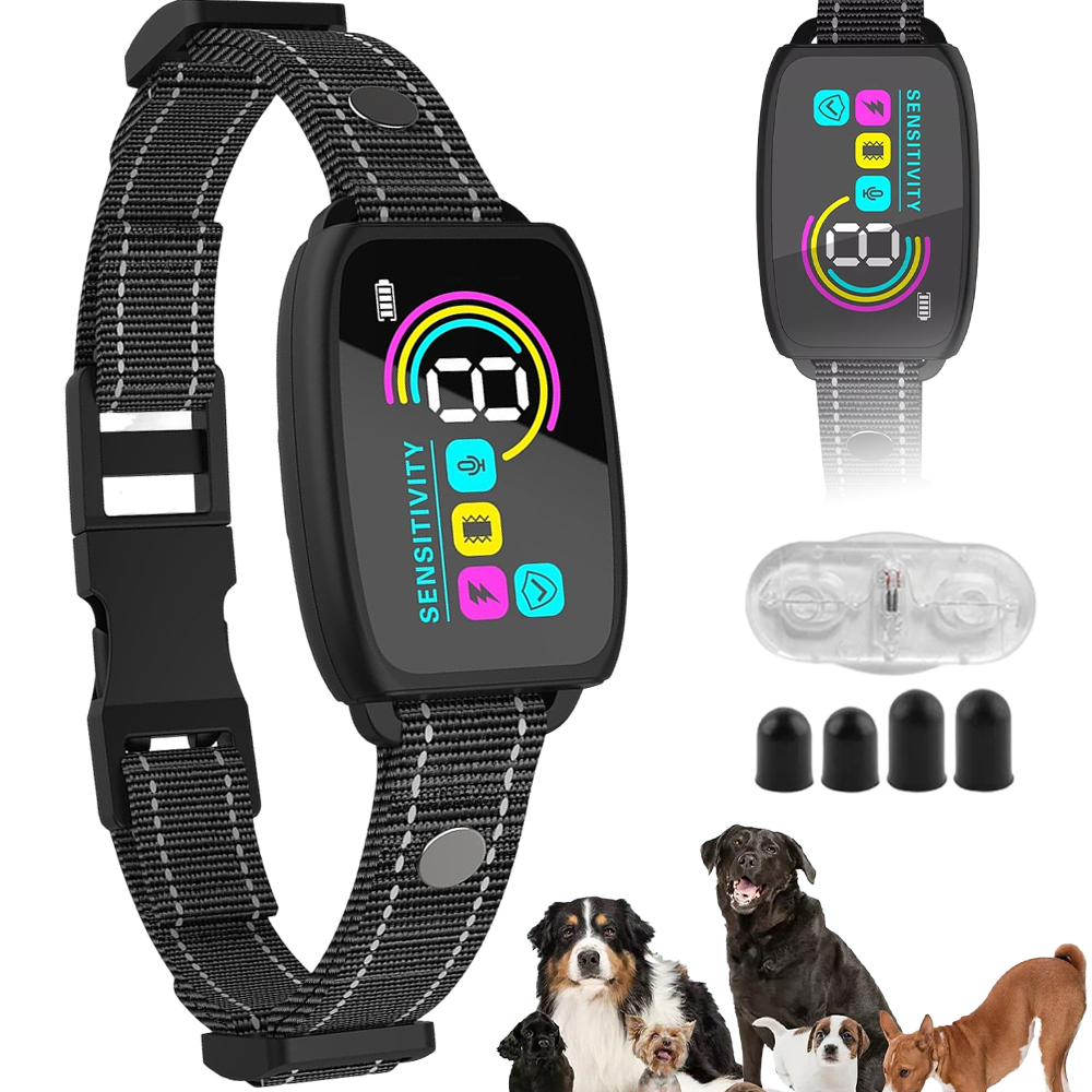 Levně Elektronický obojek proti štěkání 300 mAh Černá baterie pro psy