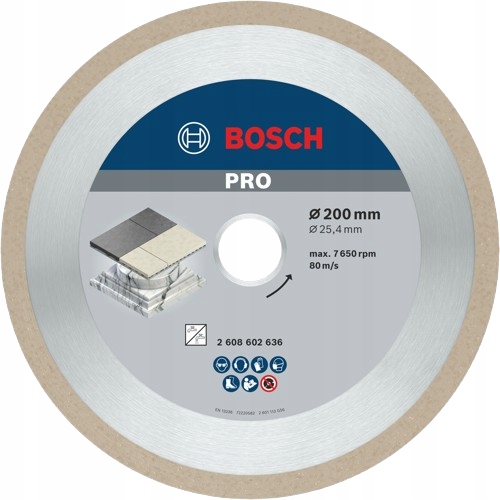Bosch Diamantový řezací kotouč 200 25,4 mm Ceramic
