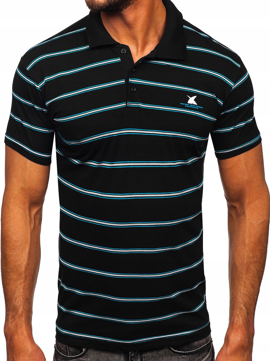 

Koszulka Polo Męska Czarna 14954 DENLEY_2XL
