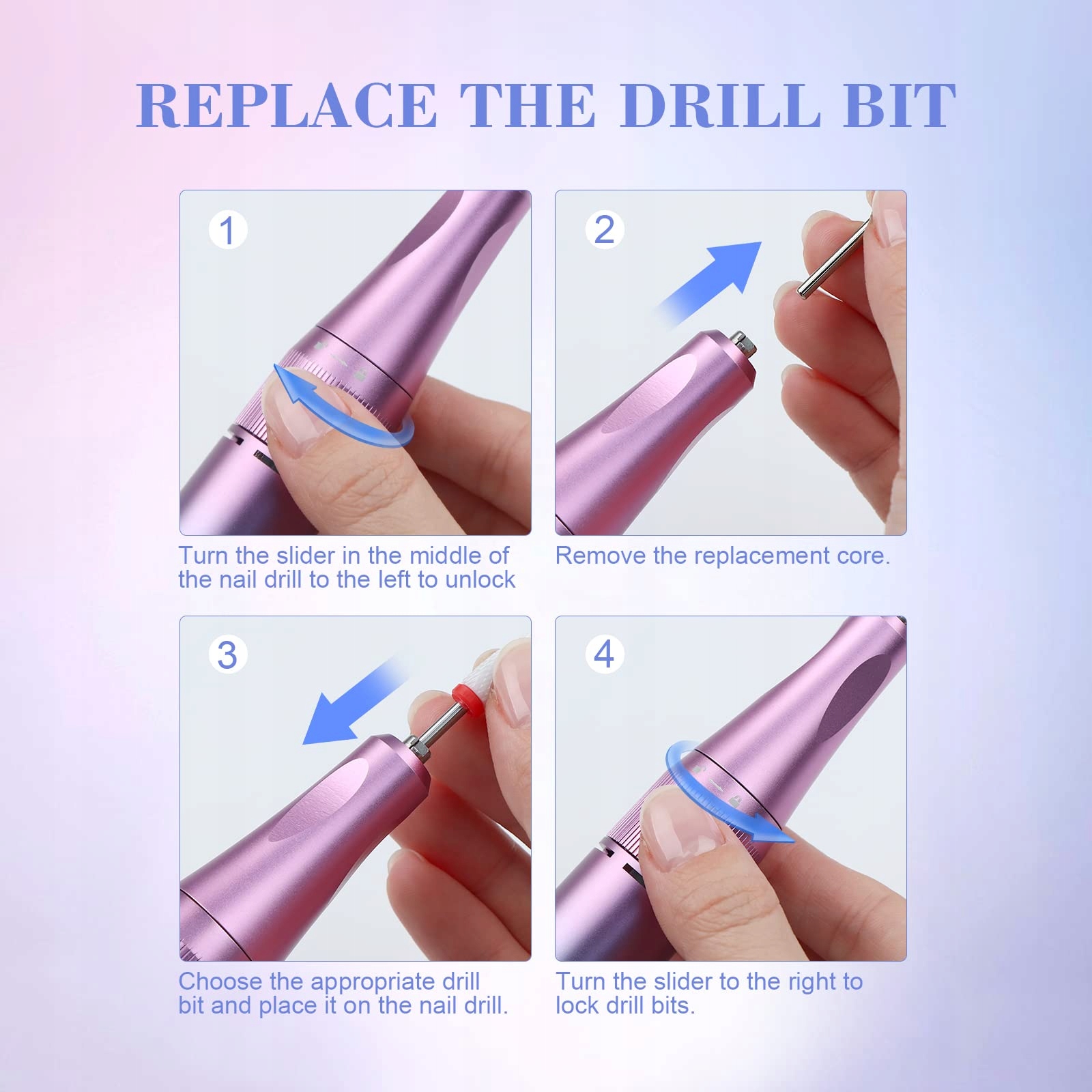 SAVILAND 12w1 40000 RPM Nail Drill for Manicure Pedicure — miniatura 8