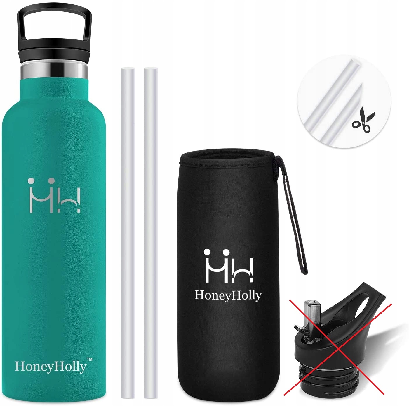 Izolowana termicznie butelka woda HoneyHolly 600ml