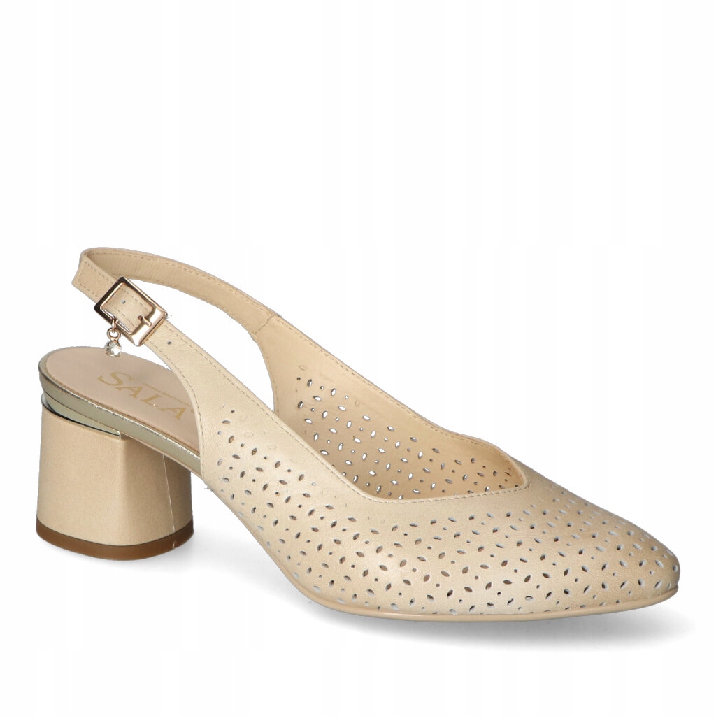 Dámské sandály Sala Zlaté Lico Kožené 38