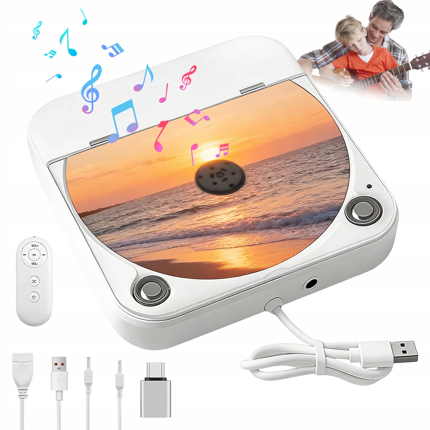 CD Přehrávač Do Auta Usb Plug And Play, Antivibrační, Kompaktní