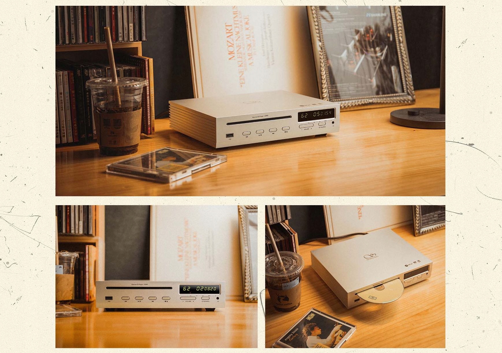 Shanling CD80 srebrny odtwarzacz CD Odtwarzane nośniki CD