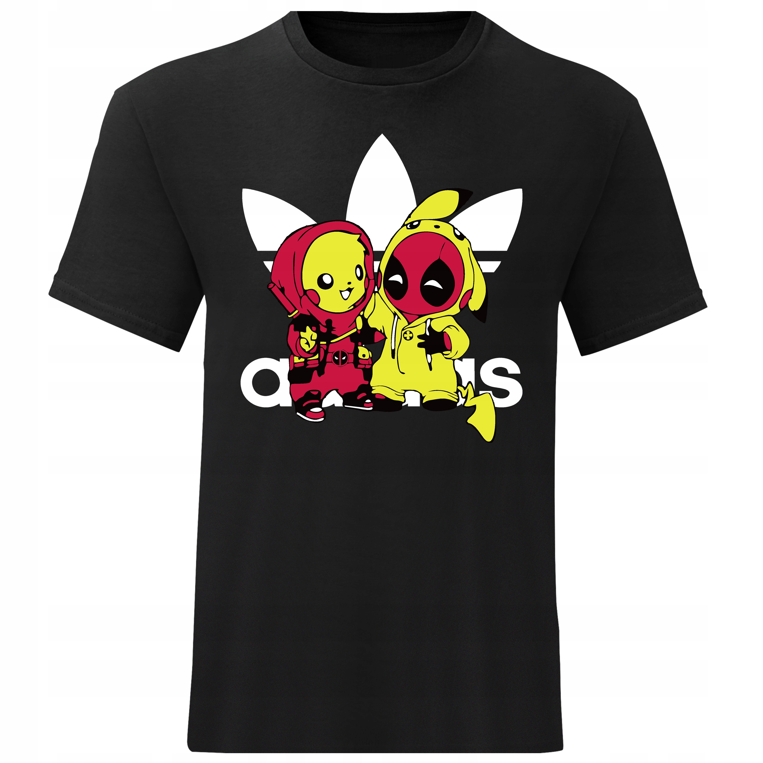 T-SHIRT Męski Deadpool x pikachu L czarna PREZEN