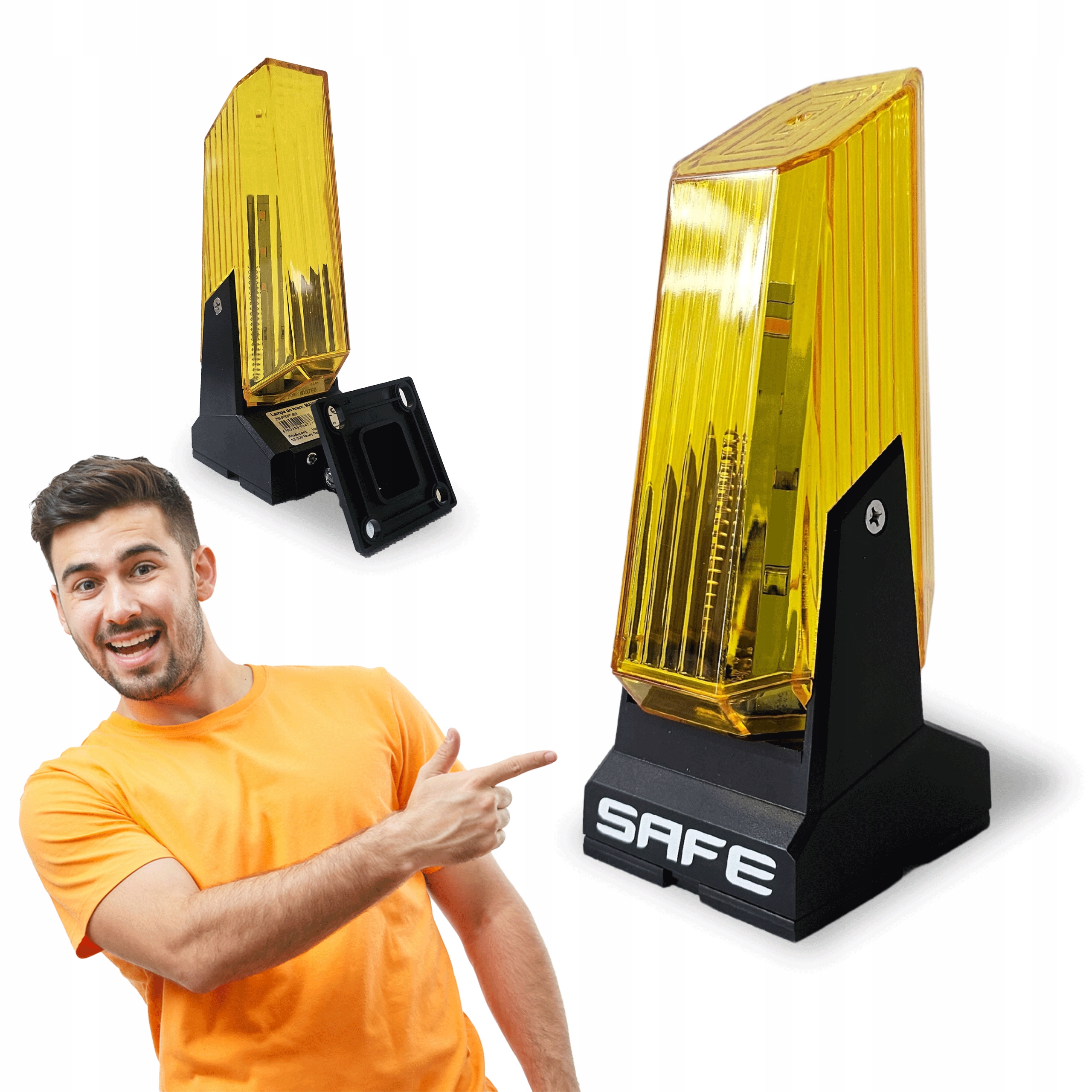 Výstražná Lampa Pro pohon 12-265V Ac DC univerzální S Anténou žlutý kohout