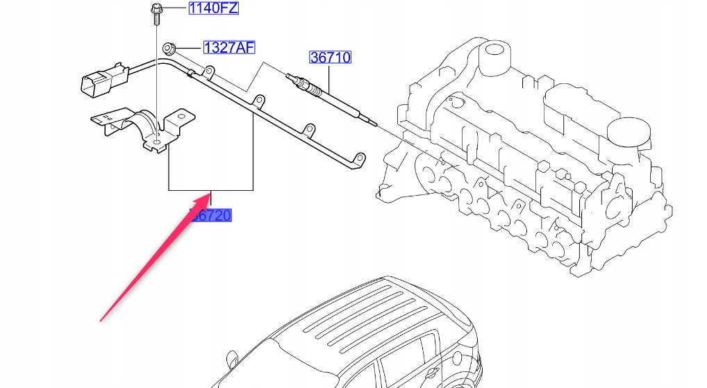 Przewód świec żarowych cdri