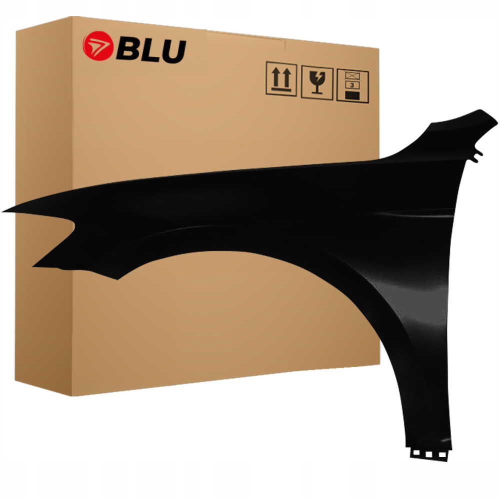 Blu Blatník Vw Passat B8 LC9X levý černý 14-23 přední pozink TiefSchwarz