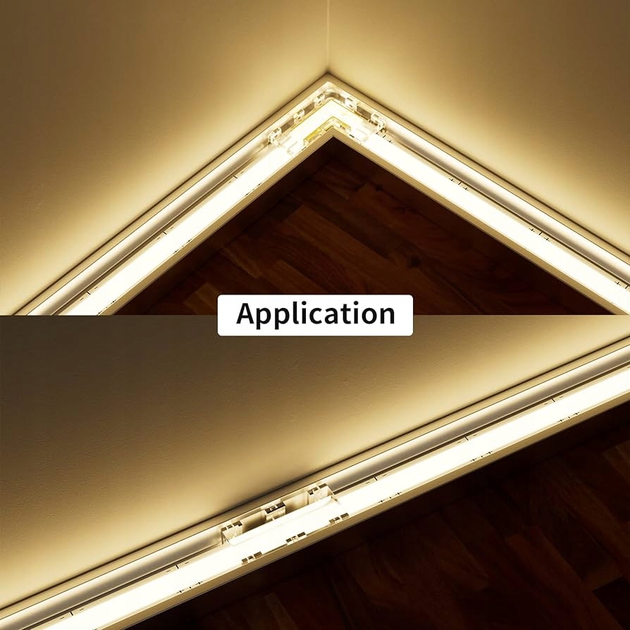 ZŁĄCZKA KĄTOWA ŁĄCZNIK DO TAŚM LED COB 8mm IP20 ZACISKOWA 90° Typ złączka