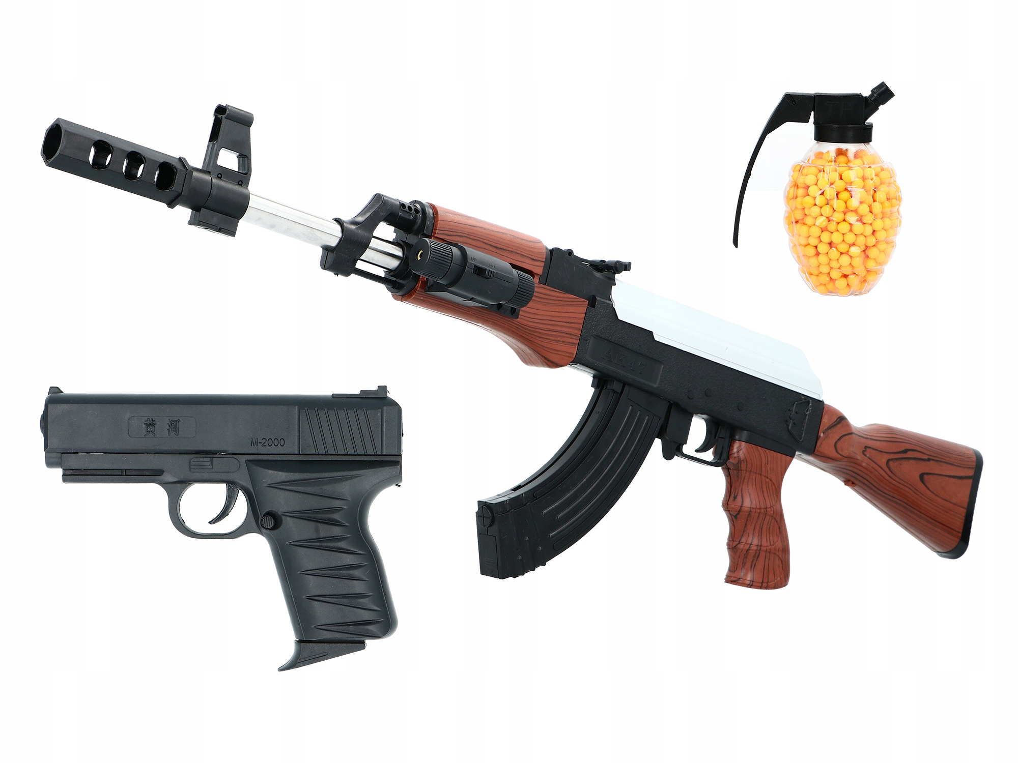 

Karabin AK47 Pistolet Glock Zestaw 800 Kul