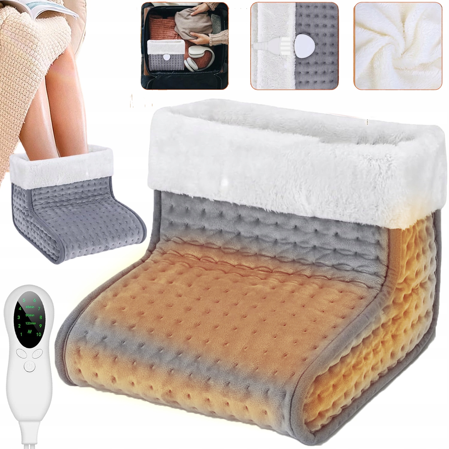 Ogrzewacz Do Stóp But Elektryczny Ocieplacz Nóg 90W 10 Trybów 30-60°C+PILOT