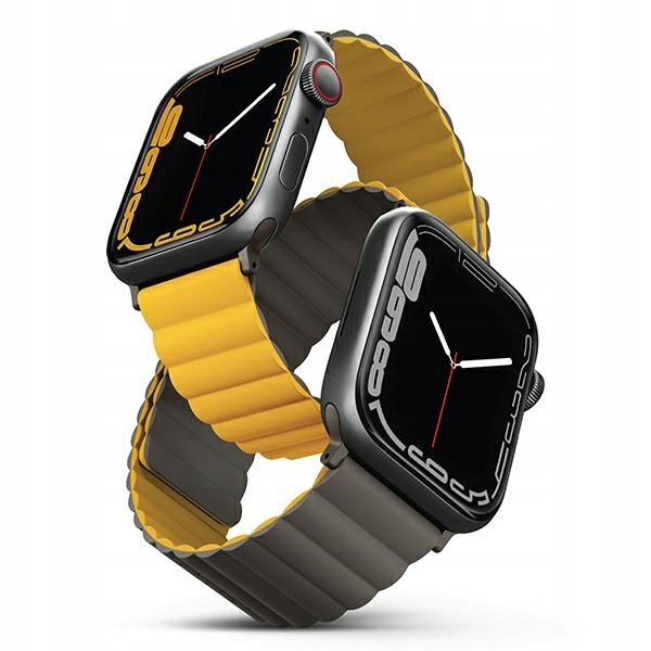 Pásek Uniq pro Apple Watch 4/5/6/7/SE/8/9/Ultra 44/45/49 mm hořčicově-khaki
