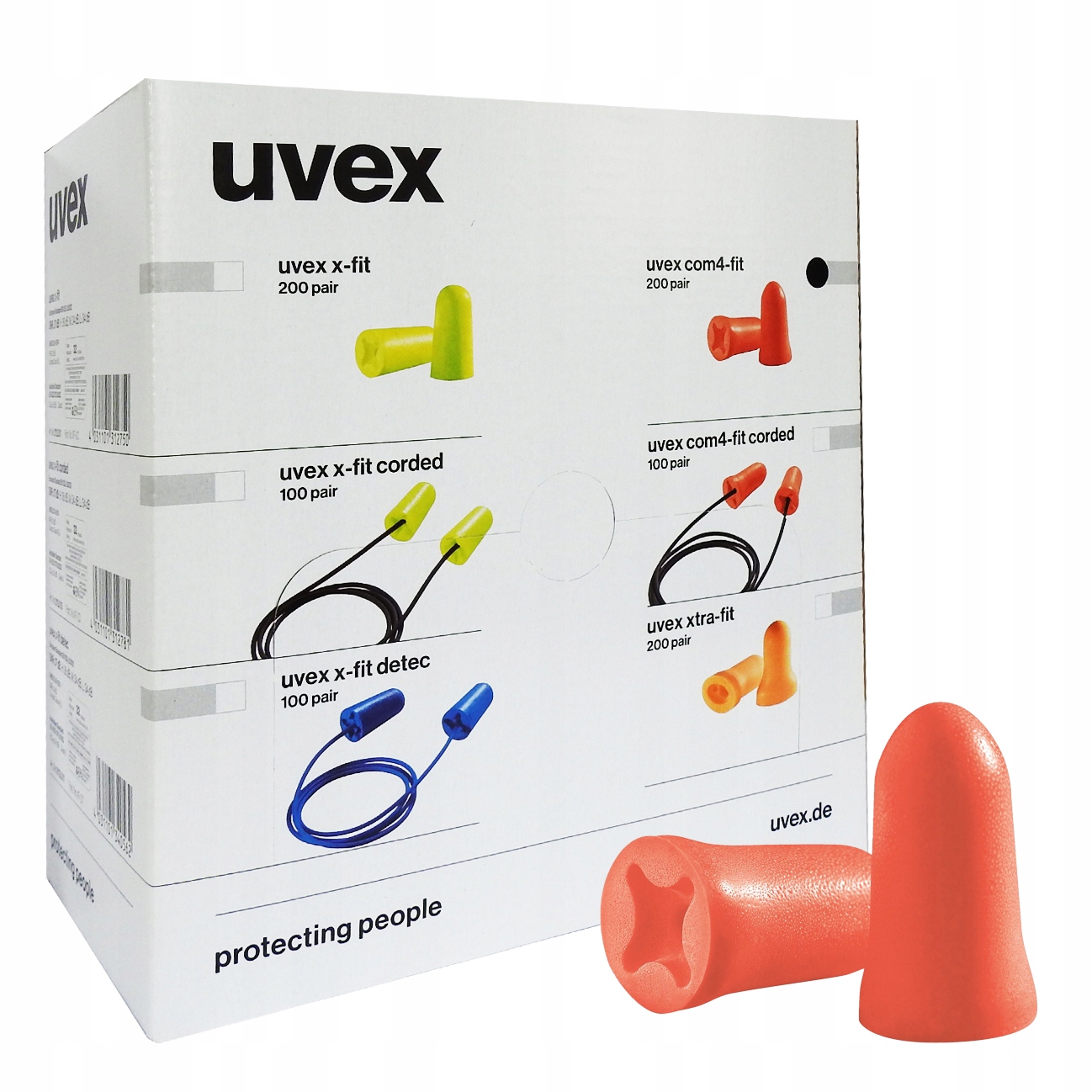 

Zatyczki stopery do uszu uvex Com4-fit 200 par