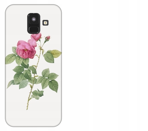

Etui pokrowiec Samsung Galaxy A6 2018 Kwiat różowy