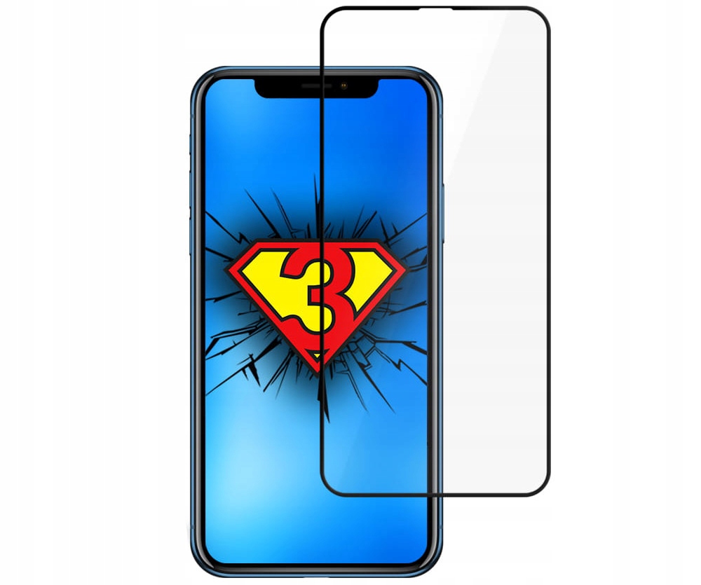 

Szkło 3mk HardGlass Max Lite do iPhone X/XS/11 Pro