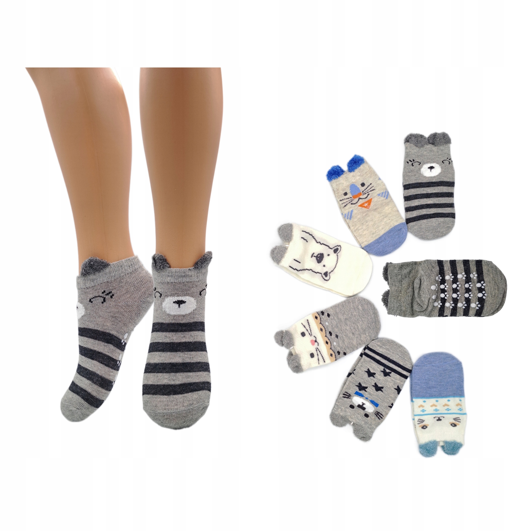 

6x Skarpety Bawełniane Abs Chłopięce Antypoślizg