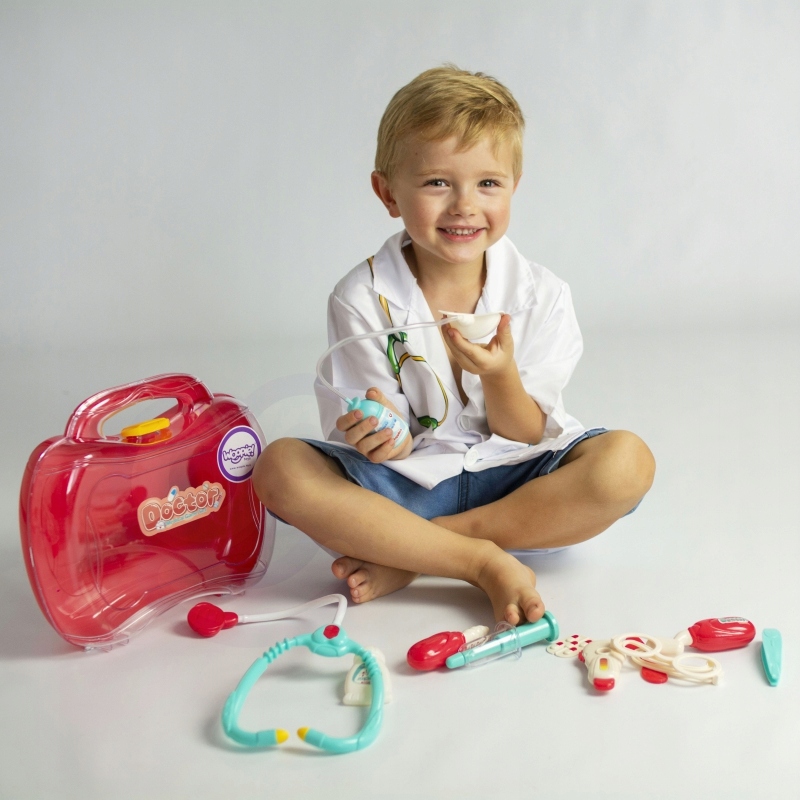 WOOPIE Zestaw Lekarski Mały Lekarza Doktor w Walizce + Akc. Wiek dziecka 3 lata +