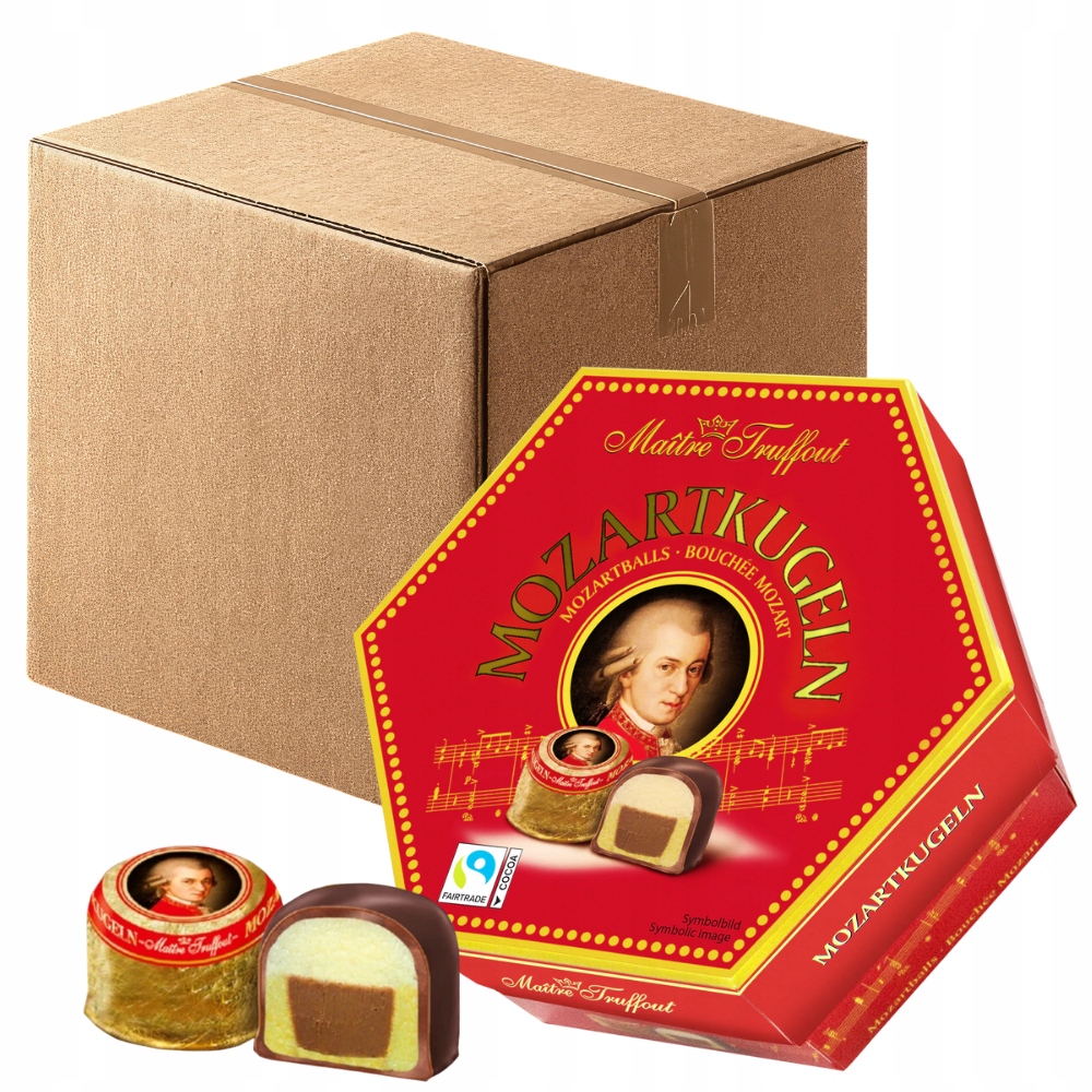 MaitreTruffout Mozartkugeln Luksusowe Pralinki z Marcepanem 18x300 g