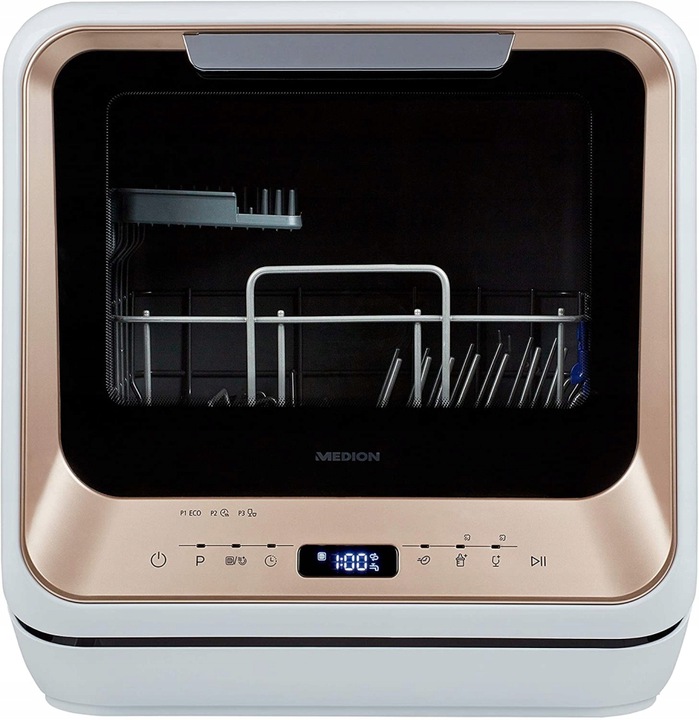 Mini Zmywarka stołowa turystyczna Medion 6 prog. z przyłączem lub bez