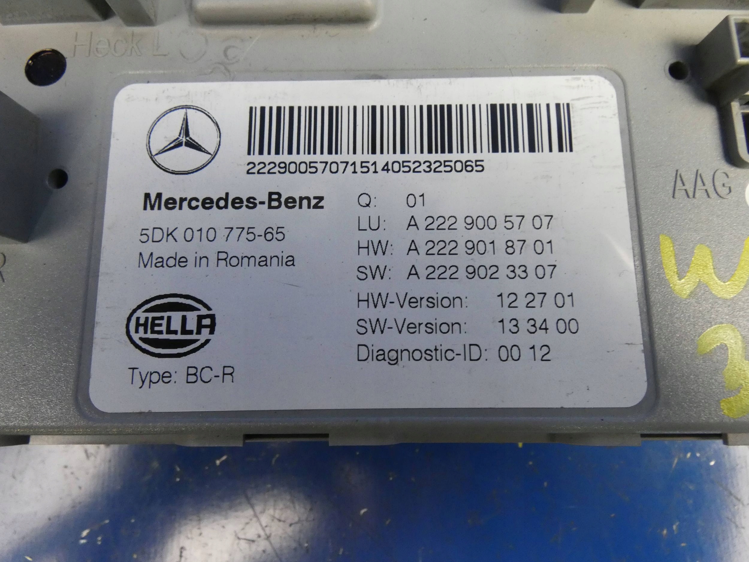 MERCEDES S KLASA W222 modul Bedienteil SAM