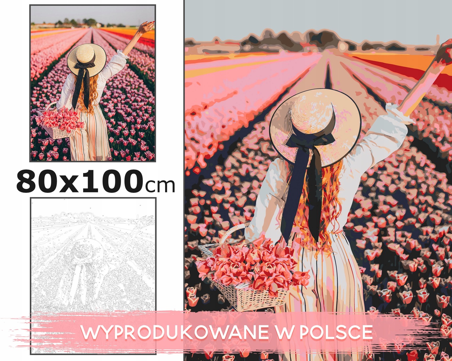 Obraz na malování z vlastní fotografie 80x100 cm