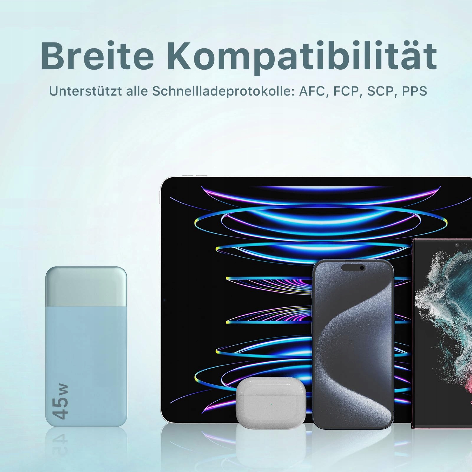 NOBIS Powerbank 20000mAh Szybkie Ładowanie Z Kablem C Do C Wyświetlacz — miniatura 7