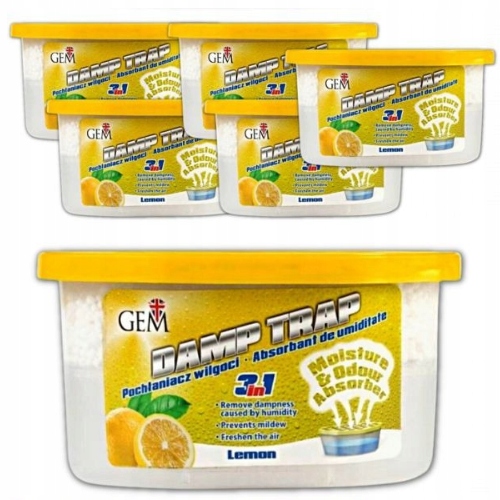 

Pochłaniacz Wilgoci Gem Osuszacz Cytryna 400ml x 6