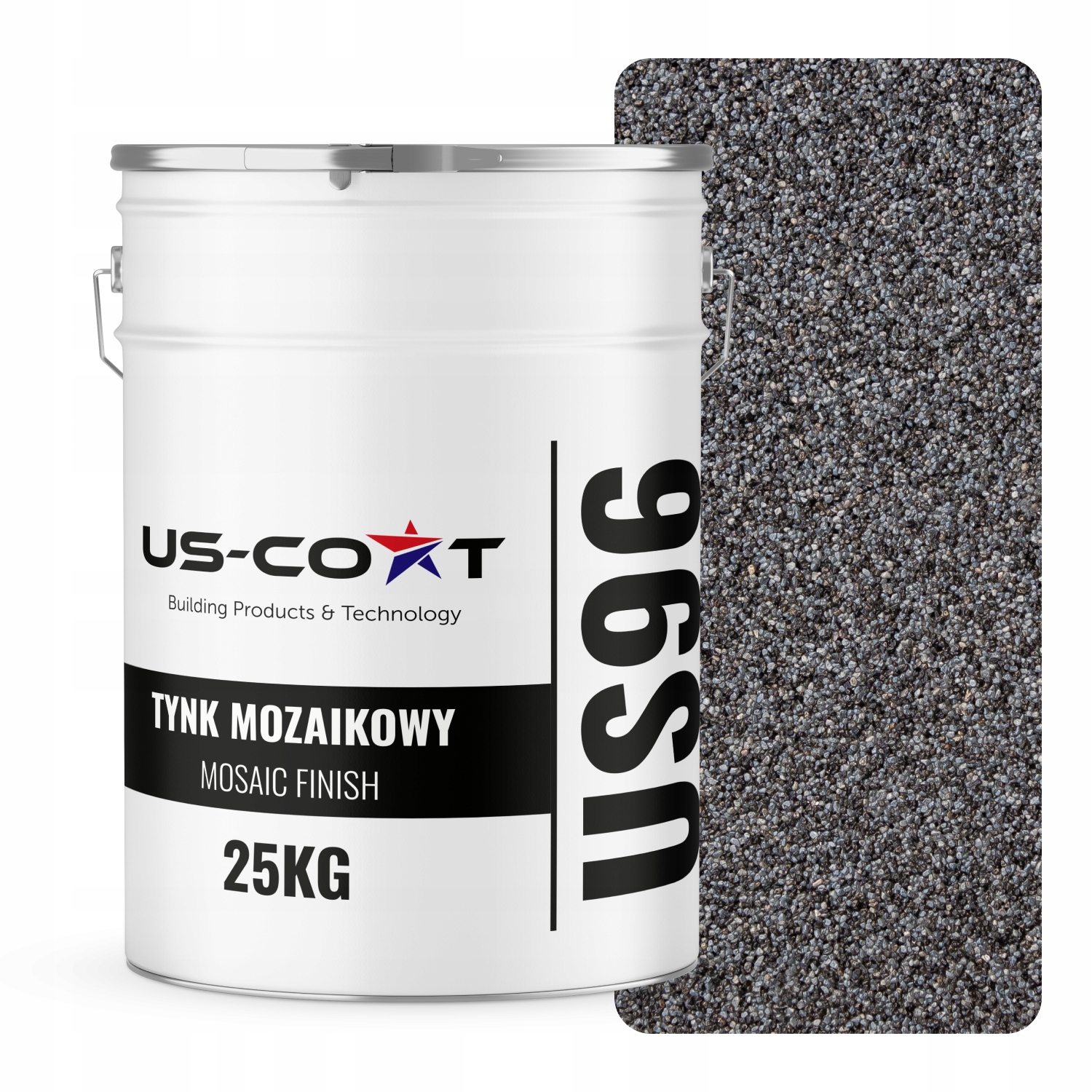 Mozaiková Omietka Dekoratívna 25 Kg Sivá Tmavo Grafitová M42 Ozdobná Živicová