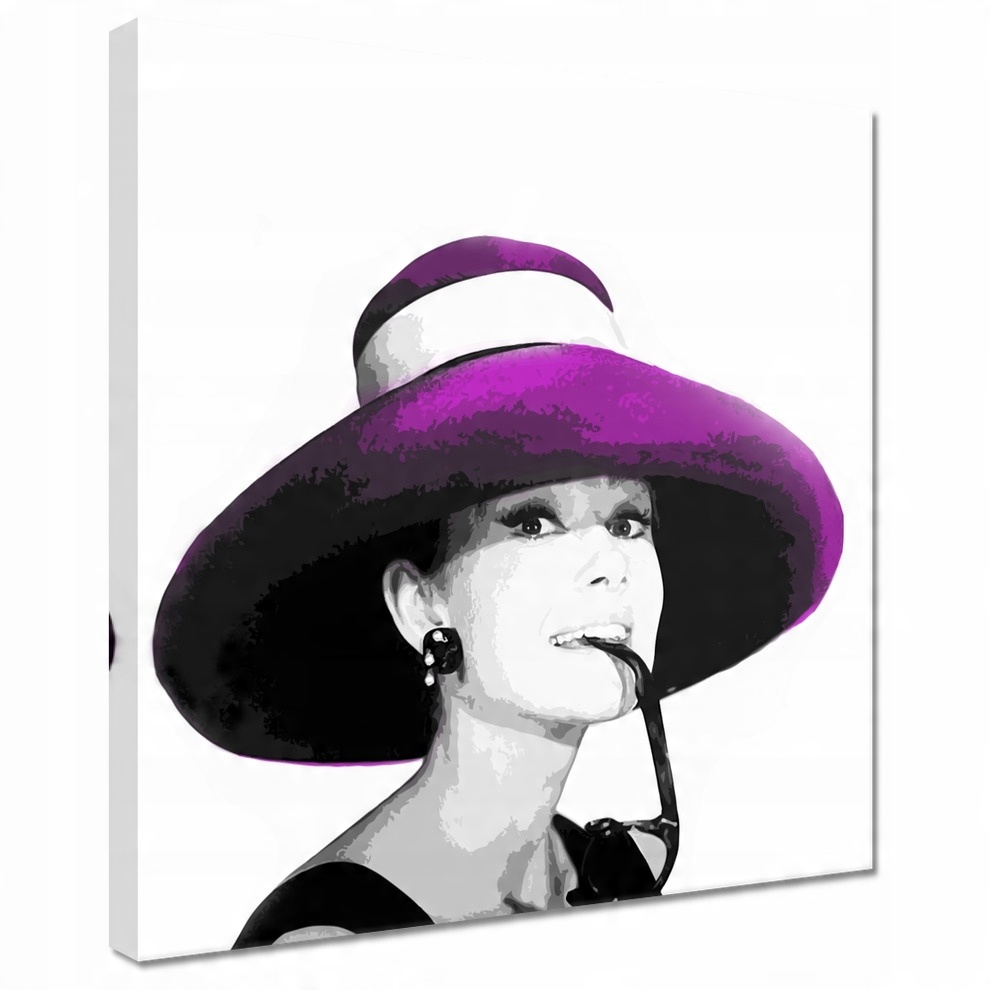 

Obrazy 40x40 Audrey Hepburn Kapelusz
