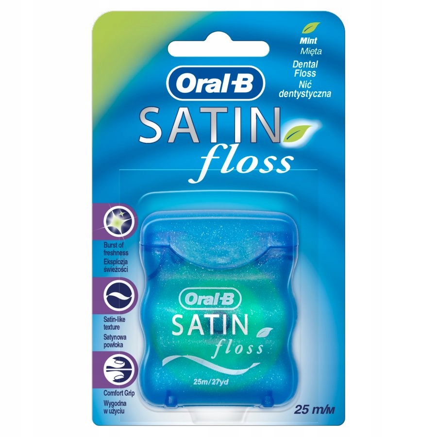 

Oral B Nić Dentystyczna Satin Floss Mint 25m