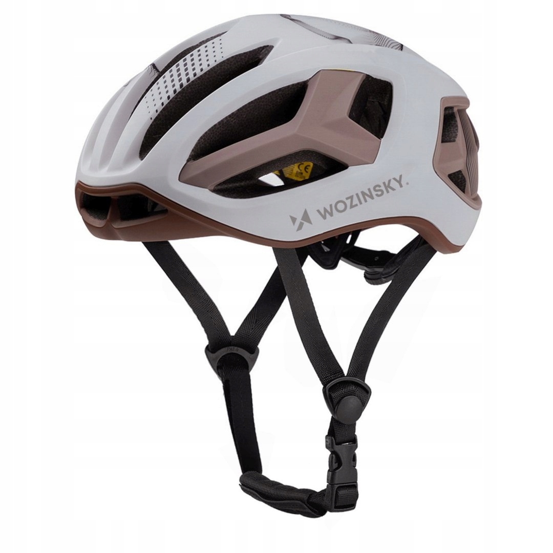 Silniční cyklistická přilba ultralehká 54-58 cm taupe Wozinsky
