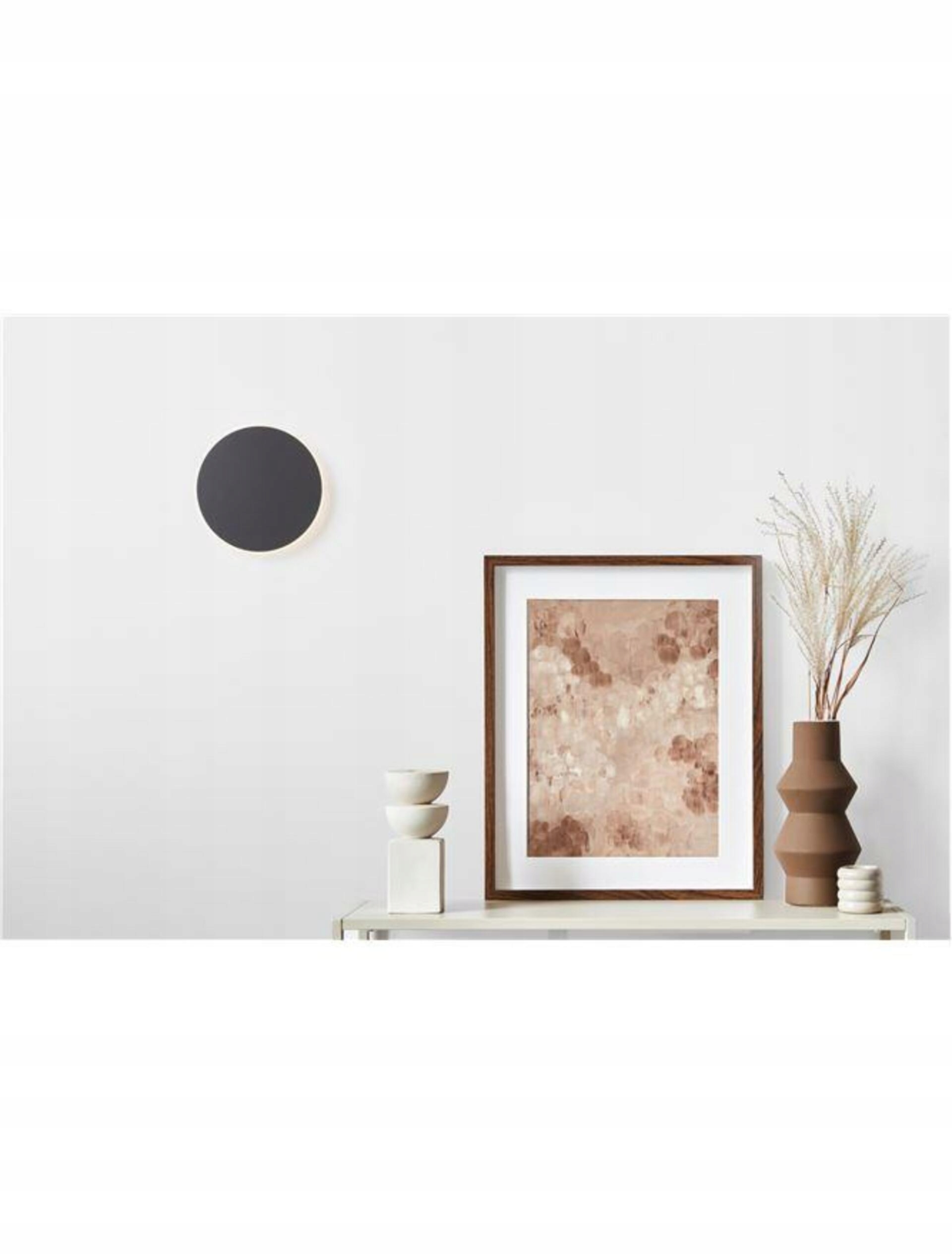 Nova Luce nástenné svietidlo Cyrcle čierny hliník a akryl Led 20.5W 230V 3000