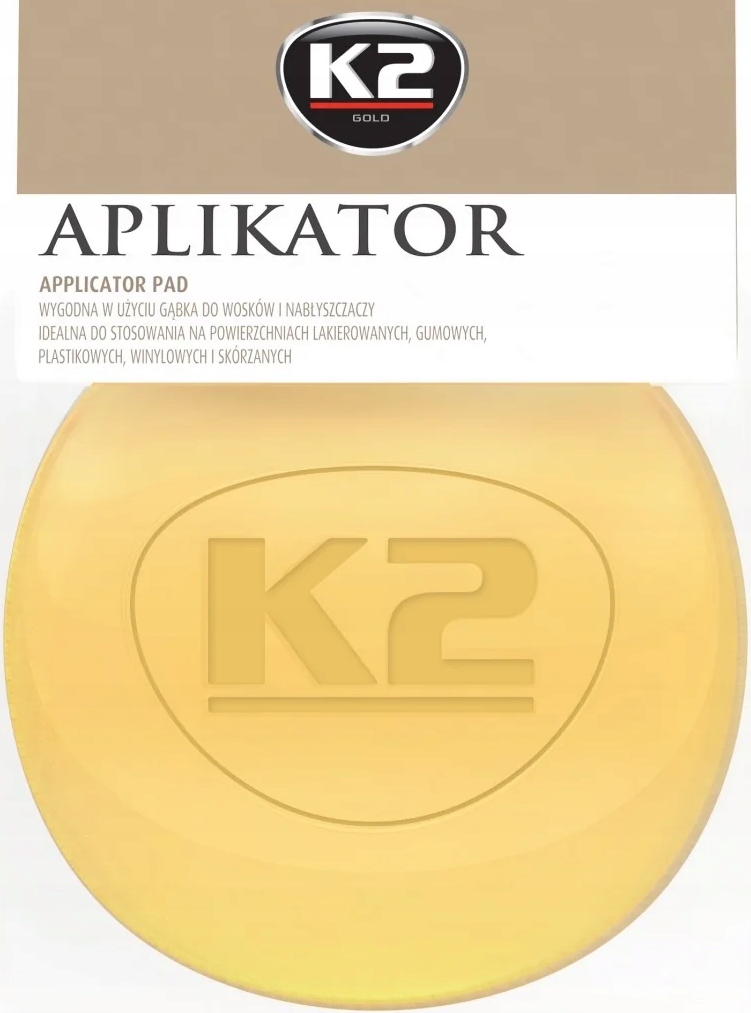 K2 _ PROFESJONALNA GĄBKA/ APLIKATOR DO WOSKÓW I NABŁYSZCZACZY _ L710